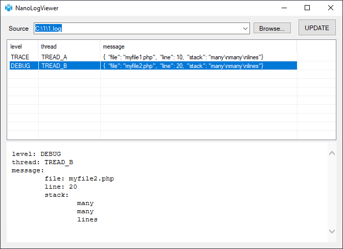 GitHub - jhallam3/nano-log-viewer-For-Decisions: GUI log file viewer ...