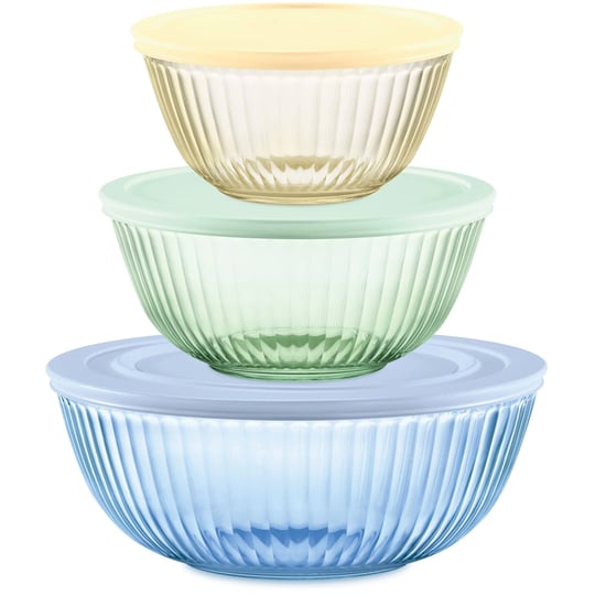 pyrex-sculpted-tinted-6-pc-full-set-small-medium-large-glass-mixing-bowls-with-lids-nesting-space-sa-1