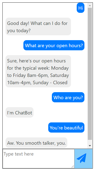 Angular ChatBot Application