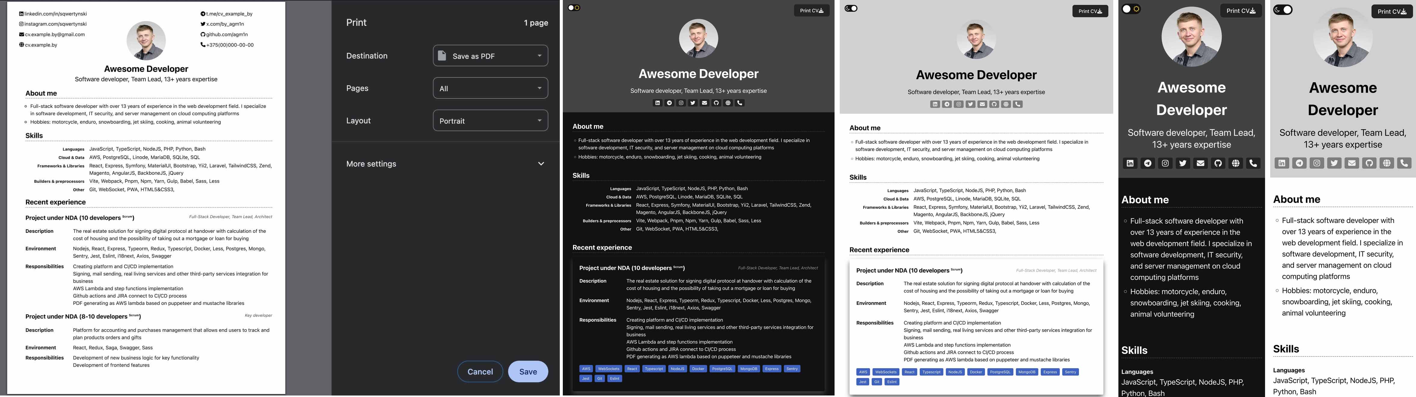 GitHub - agm1n/awesome-cv-builder: Here you can create your own awesome ...