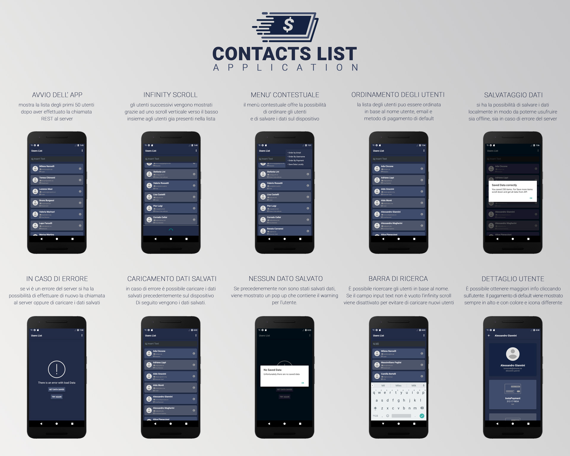 Contacts List App