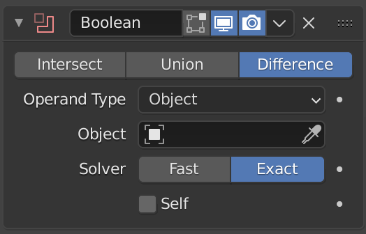 Modifier Boolean