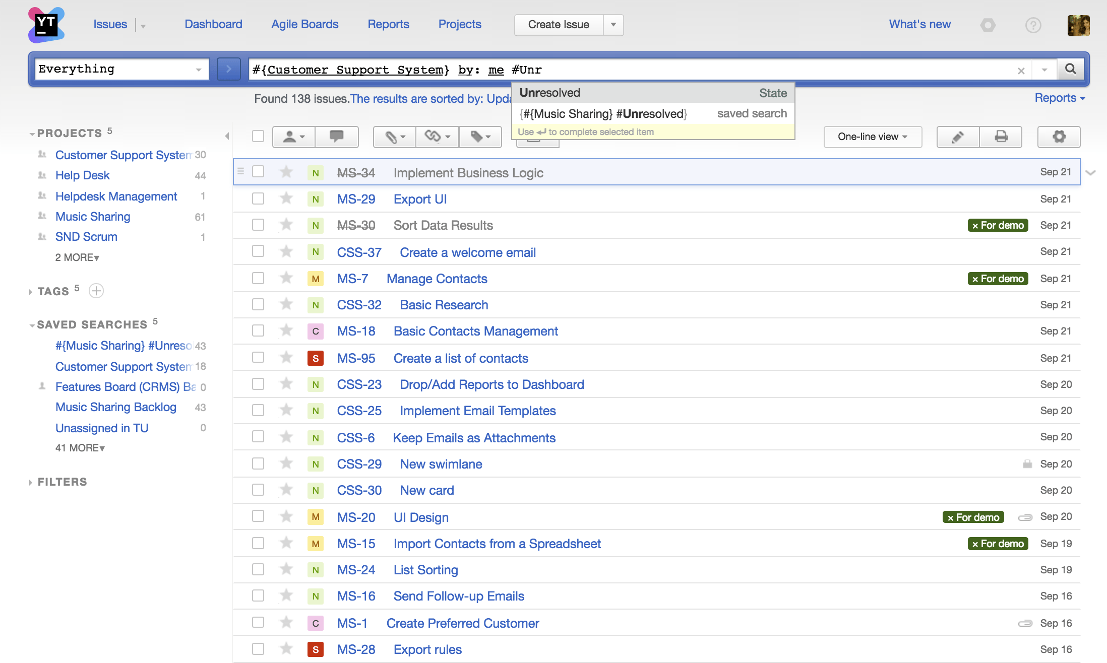 Youtrack Queue