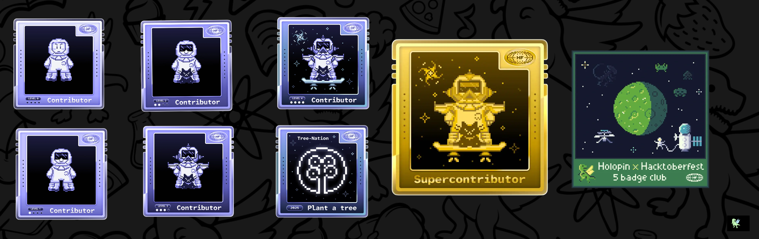 An image of @ayushgupta011's Holopin badges, which is a link to view their full Holopin profile