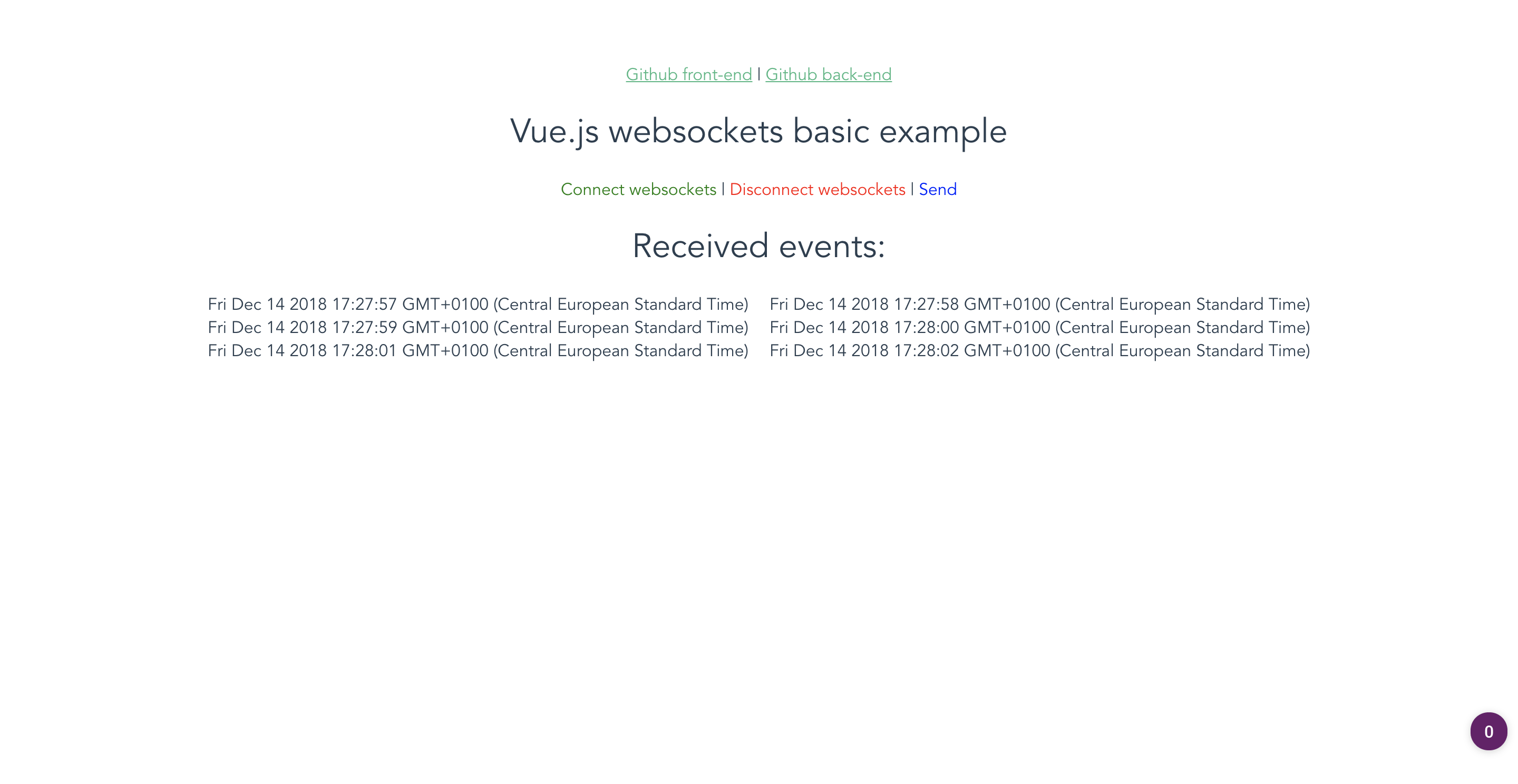 Vue websockets