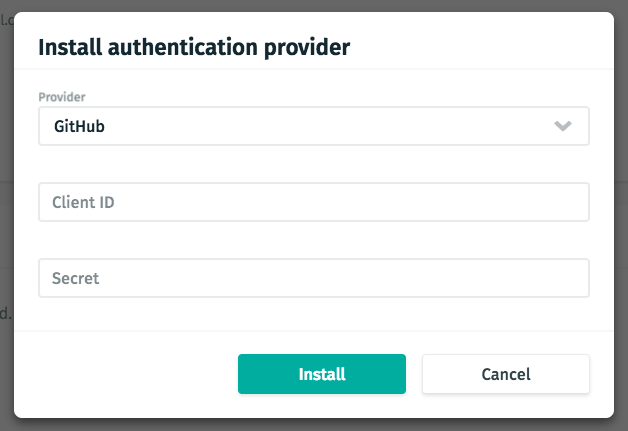 Netlify install auth provider