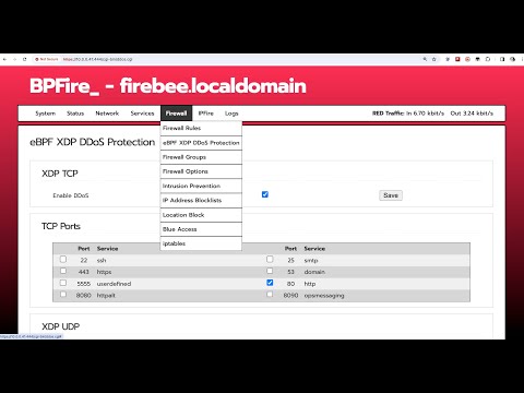 Enable IPFire eBPF XDP DDoS from WebUI