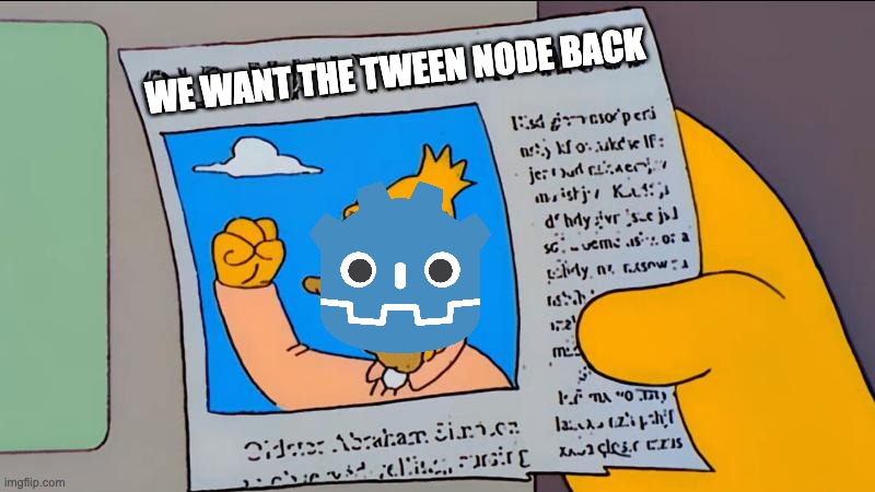 We want the Tween Node back flyer