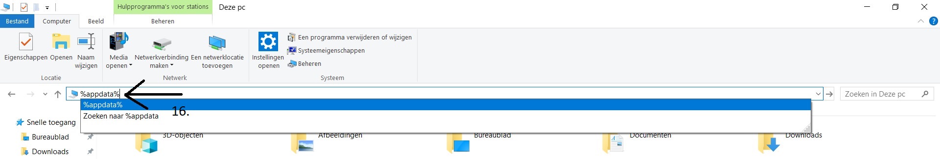 Go to the windows pc and insert a usb stick, after that go to My computer and enter %appdata% in the path box.