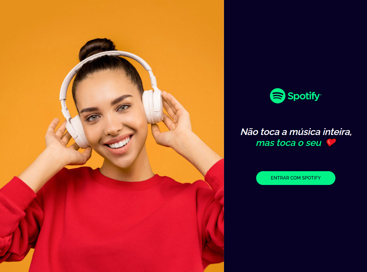 mini spotify platform homepage