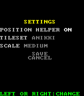 AsciiTetris Settings