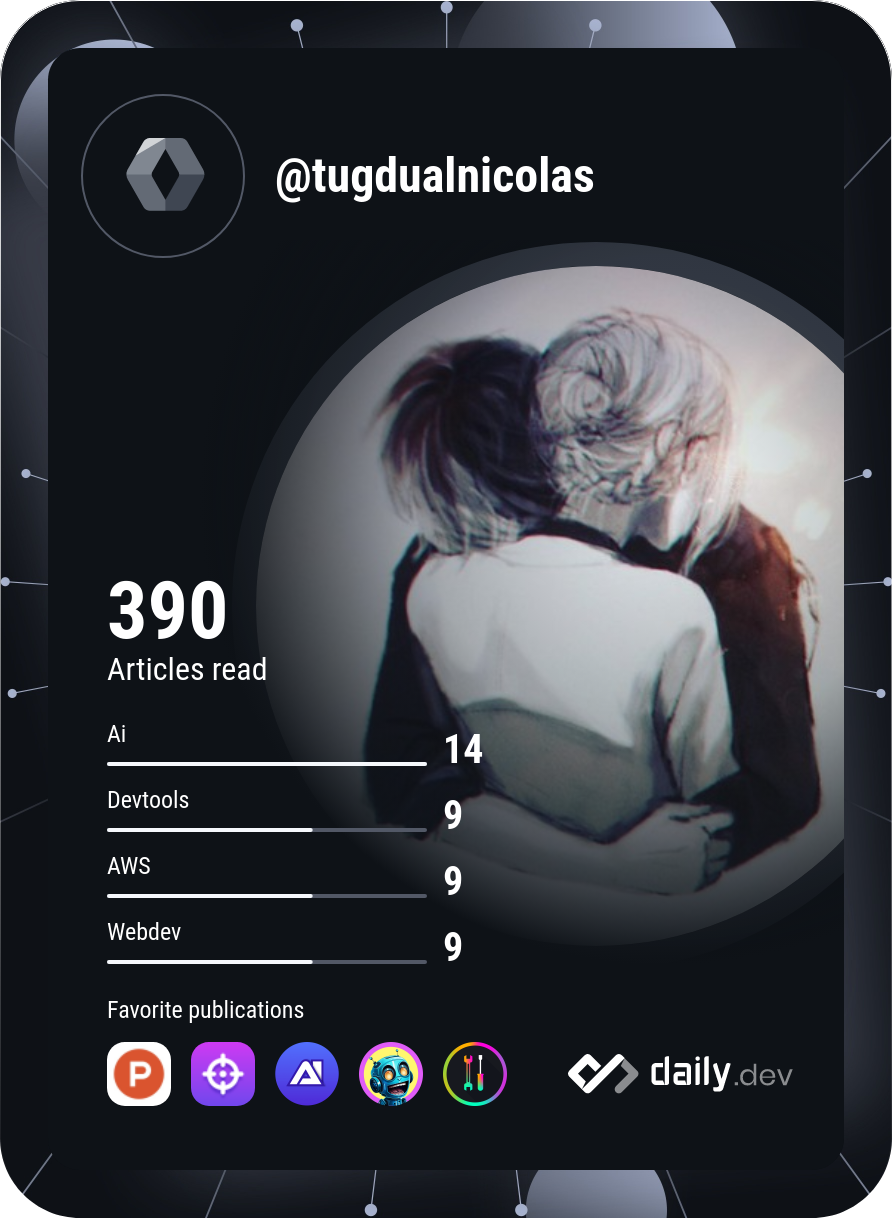 Tugdual NICOLAS's Dev Card