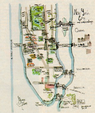 A mental map of NYC