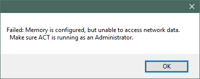 Error without Administrator