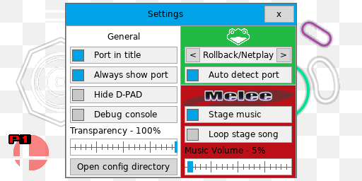 Updated settings menu