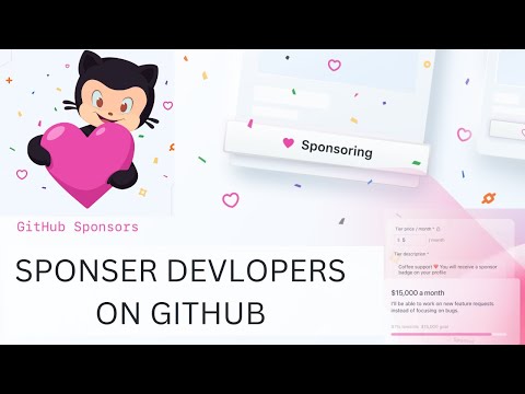 How to sponsor developers on GitHub