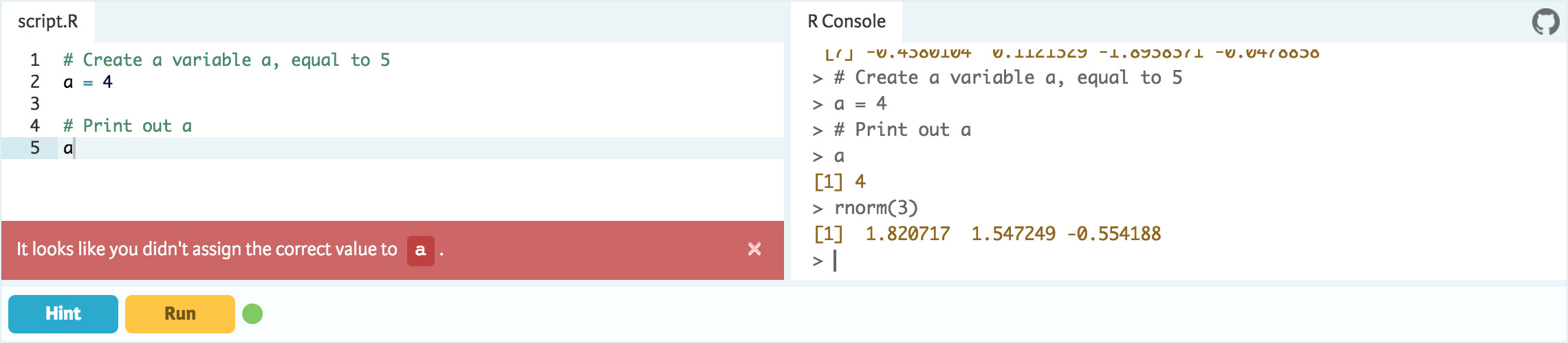 DataCamp Light example 1