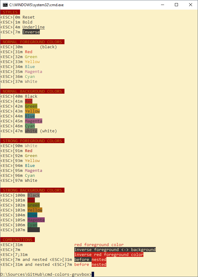 Command Prompt Medium Light Gruvbox