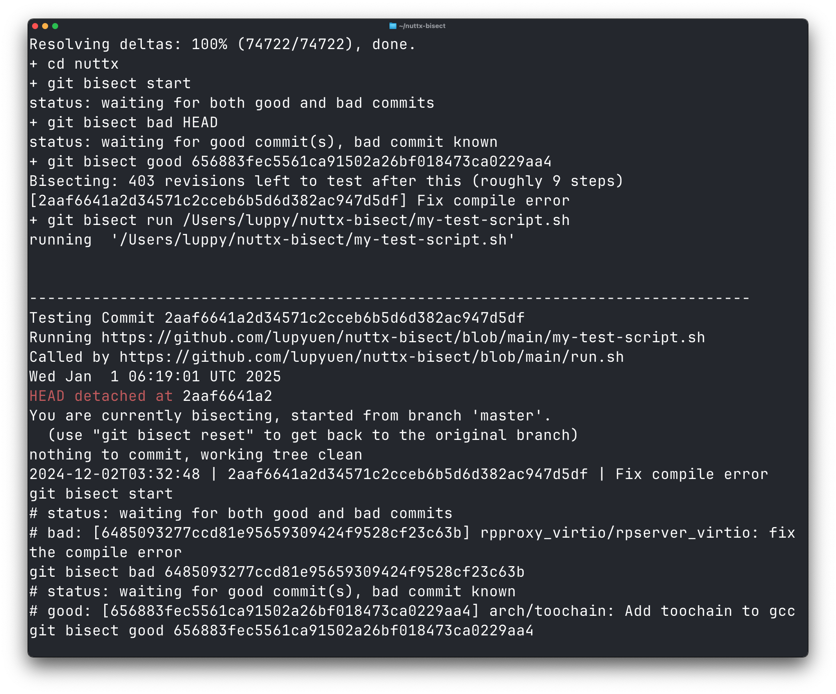 Simulating The Git Bisect