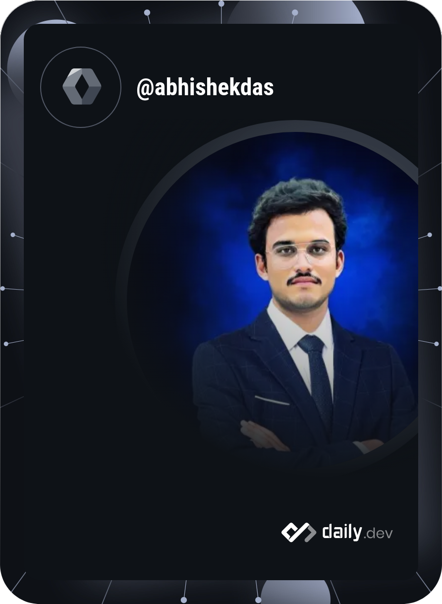 AbhishekDas's Dev Card