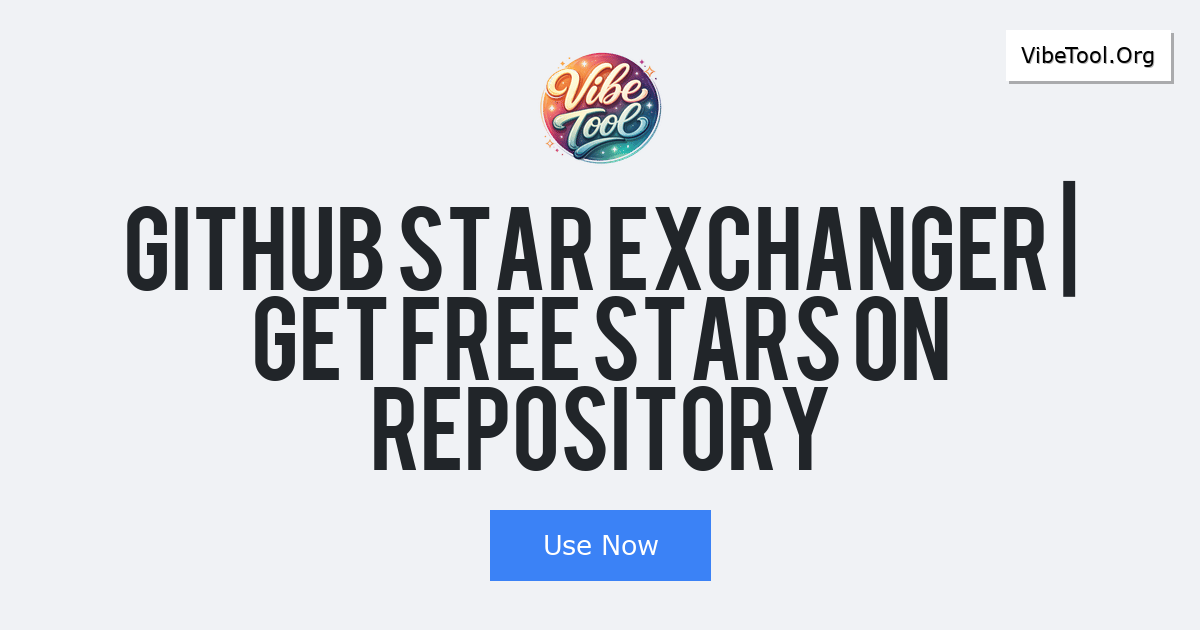 Free GitHub Repository Stars Tool