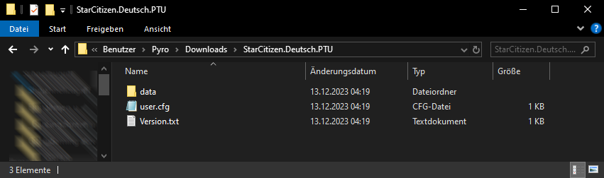 Ordnerstruktur - Star Citizen in Deutsch