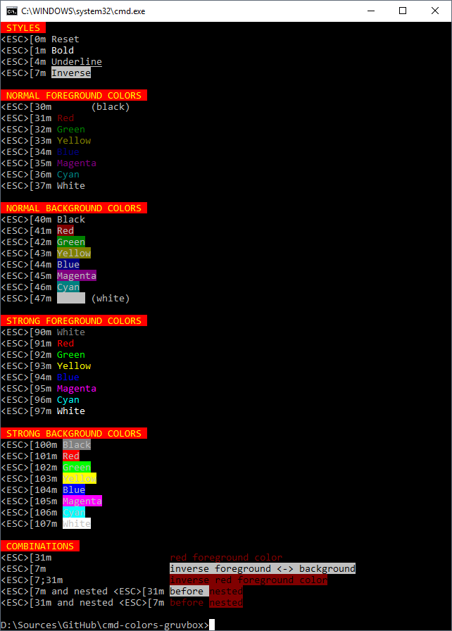 Command Prompt Old Default