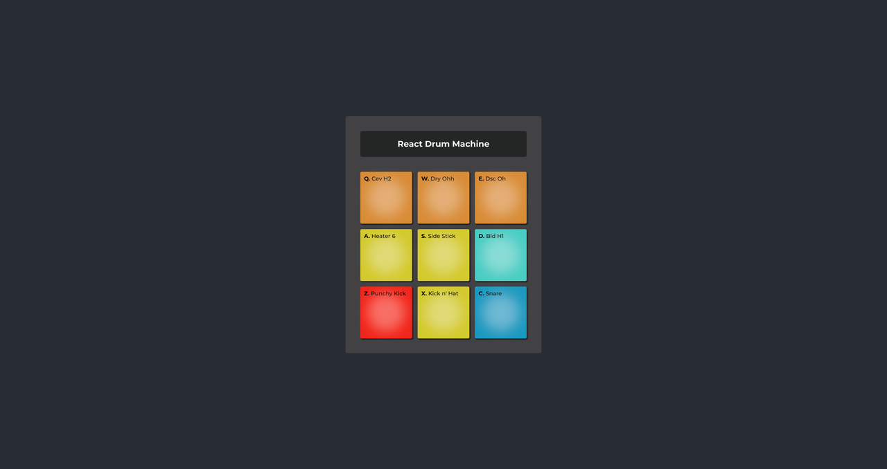 Image of React Drum Machine Project
