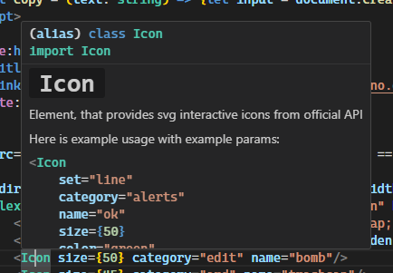 JSDoc Tooltip