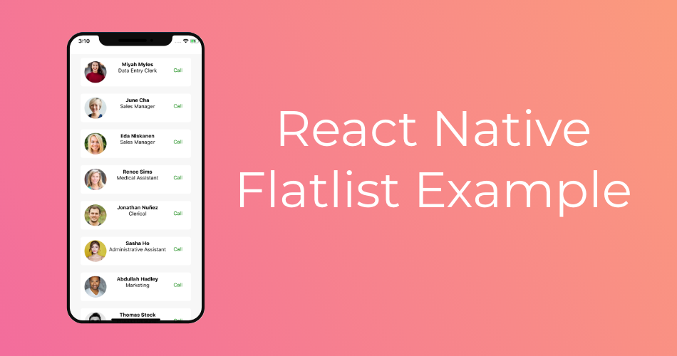 React Native Flatlist Example Featured Image