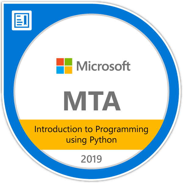 MTA: Introduction to Programming Using Python - Certified 2019