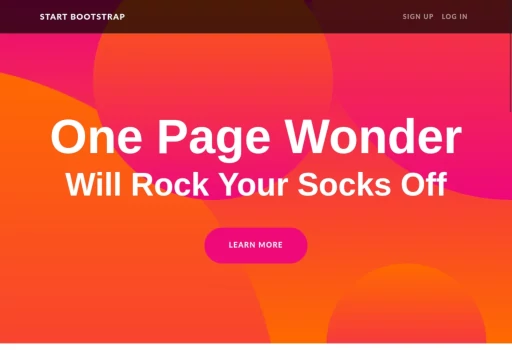 One Page Wonder Template