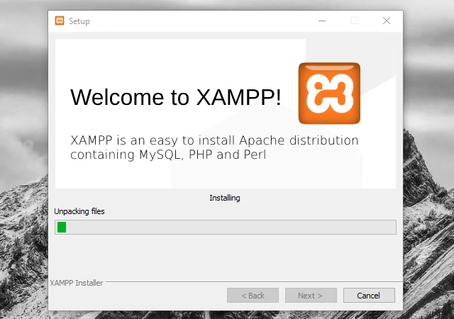 Tampilan Instalasi XAMPP 5