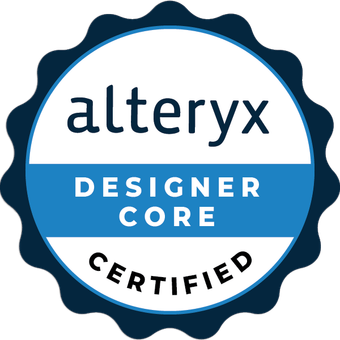 Alteryx Designer Core Badge