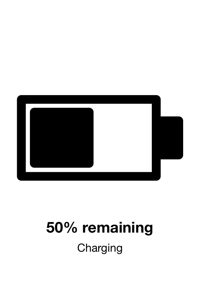 A minimalist battery monitor