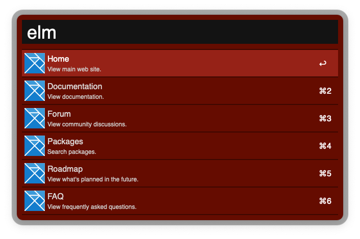 Elm workflow screenshot.