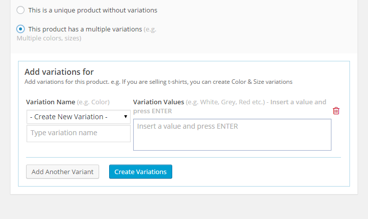 MarketPress - Creating Product Variants