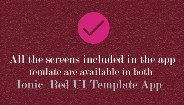 Ionic 5 / Angular 8 Red UI Theme / Template App | Starter App