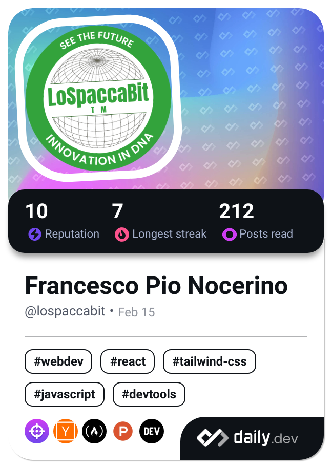 Francesco Pio Nocerino's Dev Card