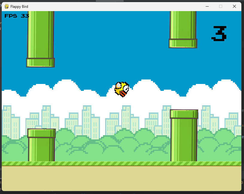 Picture of flappy bird game