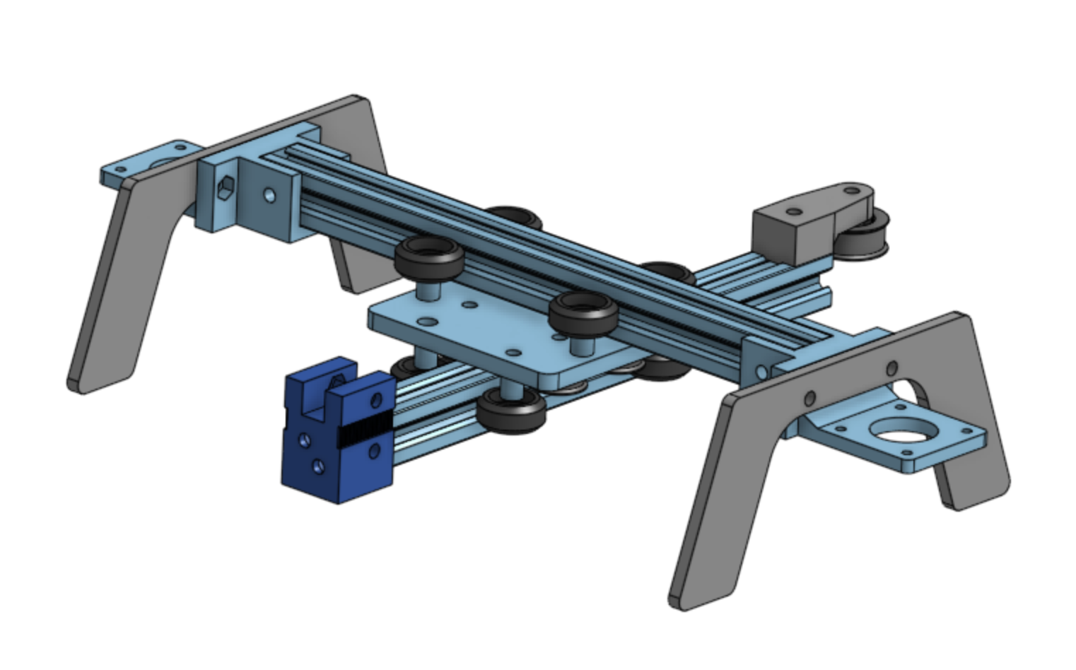 machine with improved feet design