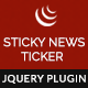 BWL Sticky Animated News Ticker jQuery Plugin