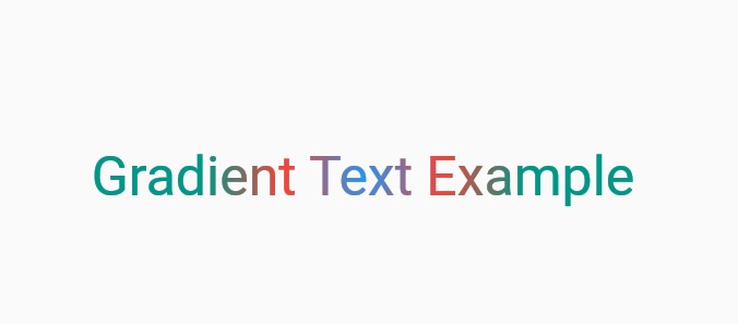 Flutter Gradient Text Example