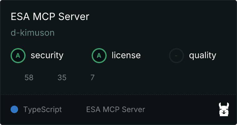 ESA Server MCP server