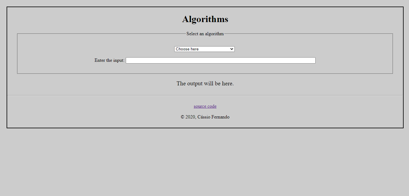 GitHub - cassiofb-dev/algorithms: JS Algorithm Collection