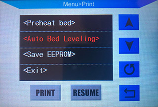 Start Auto Bed Leveling