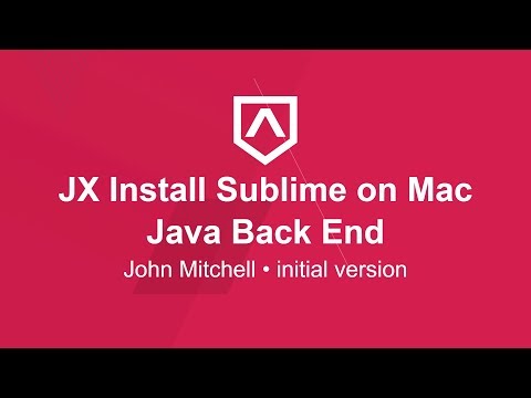 Video to Install Sublime