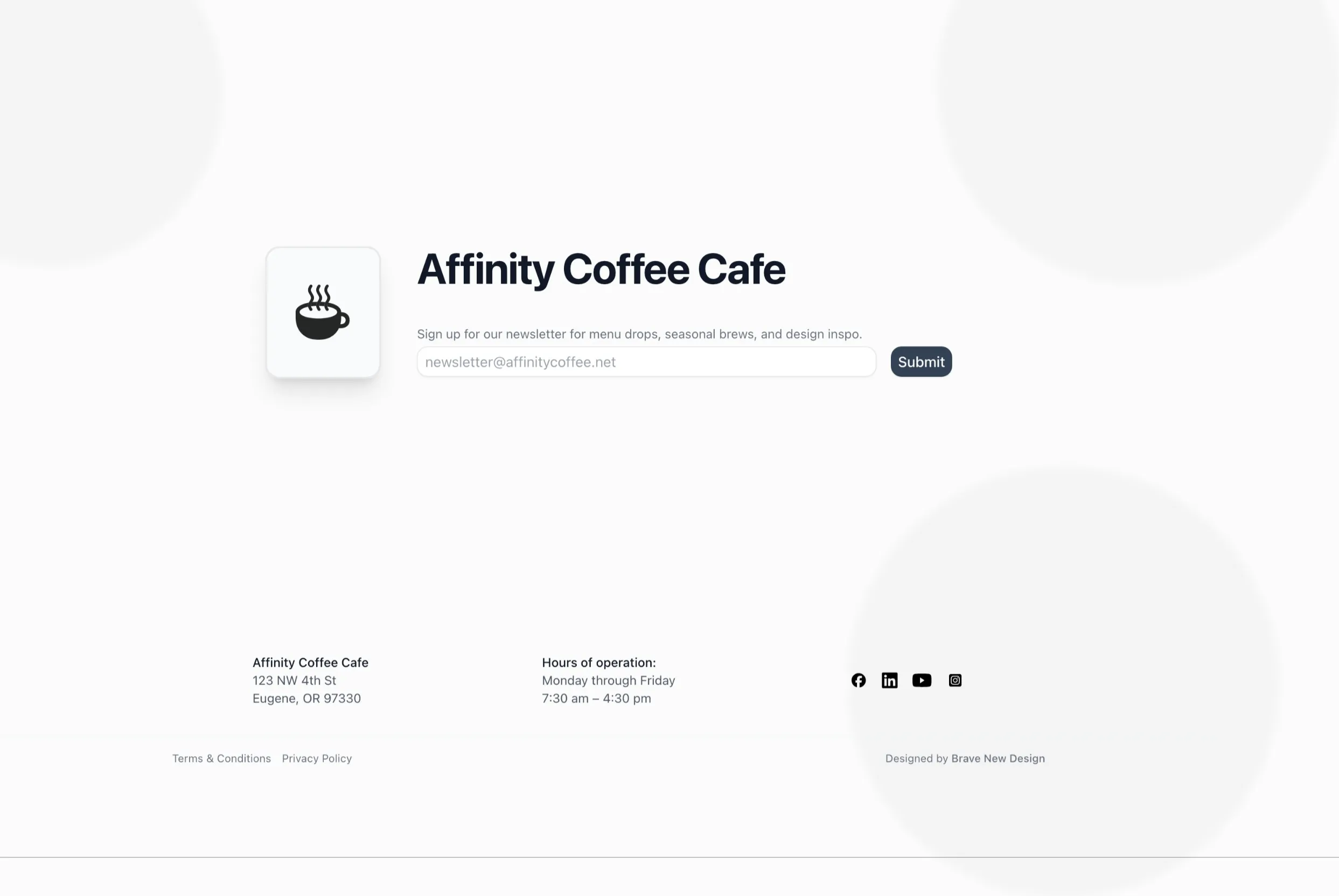 GitHub - BraveNewDesign/tailwindcss-coffee-shop-template: ☕ A free ...