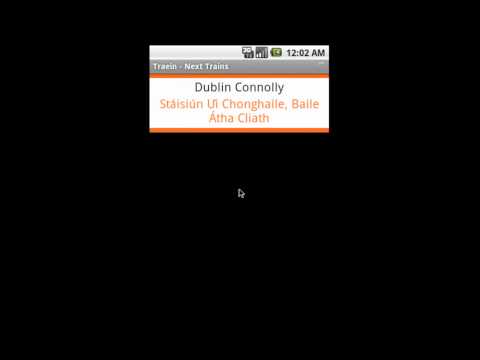 Demo of the Traein Android app